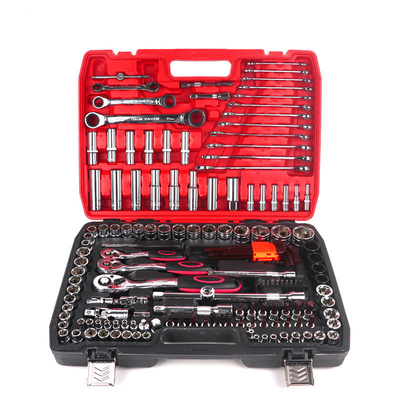 Riparazione di automobili 151PCS Scatola utensili per auto 12pt 6pt Set di utensili a presa Kit di attrezzi per riparazione di auto