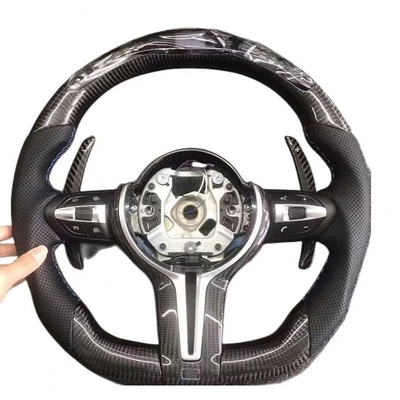 Volante in fibra di carbonio BMW con pelle perforata per M3 M5 F20 F22 F30 F31 F36
