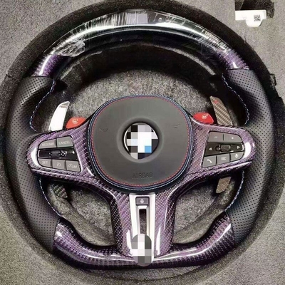 Volante in fibra di carbonio BMW con pelle perforata per M3 M5 F20 F22 F30 F31 F36