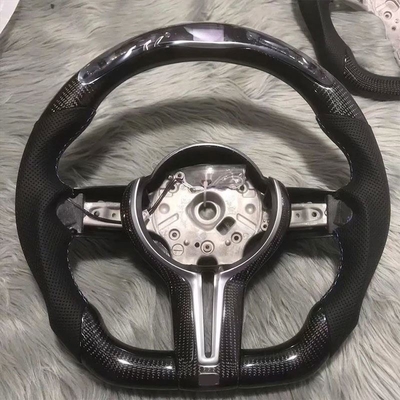 Volante in fibra di carbonio BMW con pelle perforata per M3 M5 F20 F22 F30 F31 F36