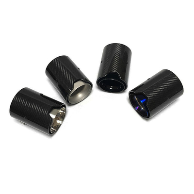 Fibra di carbonio di coda posteriore tubo di scarico Muffler punta per BMW Serie M 1234567 Modifica
