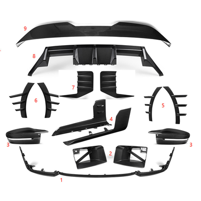 Splitter di stile MP a carbonio secco per BMW G87 M2 combinazione perfetta di stile e funzionalità