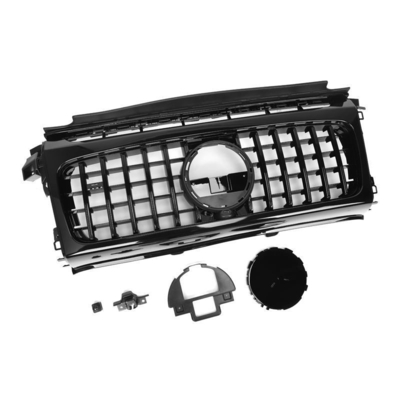 Prodotti di sintonizzazione Griglia del paraurti anteriore nera ABS Gloss Per Mercedes Benz Classe G W464 2019