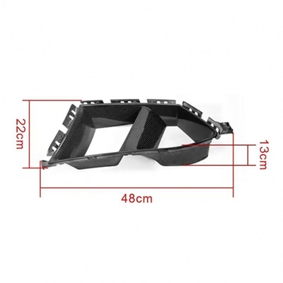 Sostituzione/riparazione MP Style Pre-Preg Dry Carbon Fiber Front Bumper Vents Per BMW Serie 3 G80 M3 G82 M4