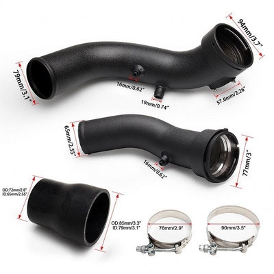 6061 tubo di aspirazione dell'aria in alluminio turbo di carica Intercooler di raffreddamento tubo di tubatura Kit per BMW