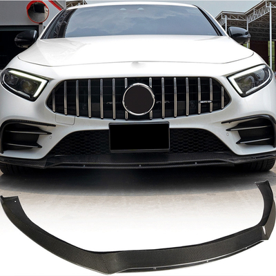 Altri Fibra di carbonio C257 Front Bumper Lip Splitter Chin Per Mercedes Benz CLS CLS 400 Sport CLS53 AMG 2018 2019