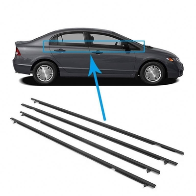 Grandi scorte di gomma porta auto striscia meteo per Honda Civic 72950-Sna-A01 72910-Sna-A01