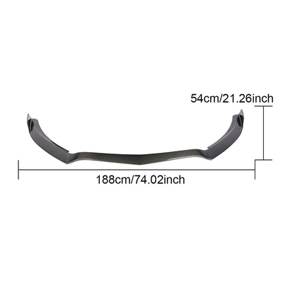 194*62*13CM GT Fibra di carbonio labbro anteriore per Mercedes Benz AMG GTR 2016-2018 Front Bumper