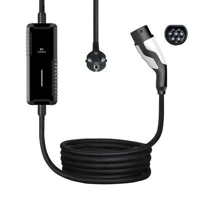 Cable di ricarica veloce per auto portatile OEM con 5x6.0mm2 2x0.5mm2 Cable Spec