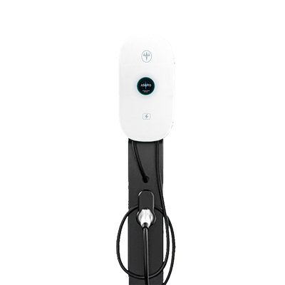 Stazione di ricarica AC EV montata a pavimento con una spina di tipo 2 opzionale per auto elettrica