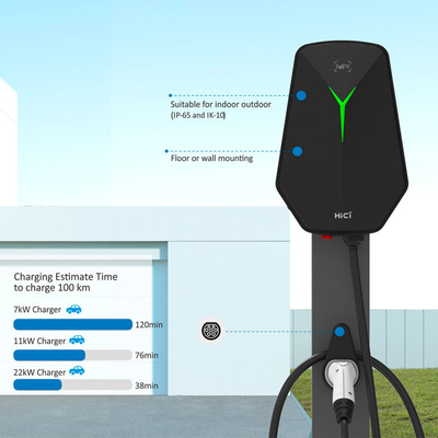Wallbox Tipo 2 EV Wall Charger 32A 400V AC Charger Station Punto di ricarica 7KW Parcheggio