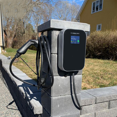 IP66 stazioni di ricarica a terra a prova d'acqua 16A 3 fasi di tipo 2 per caricabatterie elettriche da 11 kW