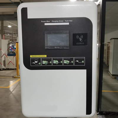 3.5 pollici Display LCD 60KW EV Wall Charger Wallbox AC Wall Mount Stazione di ricarica auto