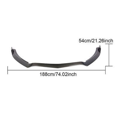 Mercedes Benz C63 AMG 2 porte 2015-2019 Labbro divisore paraurti anteriore personalizzato in fibra di carbonio