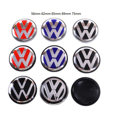Volkswagen Car Wheel Center Cover in plastica 68mm 56mm con design personalizzato blu