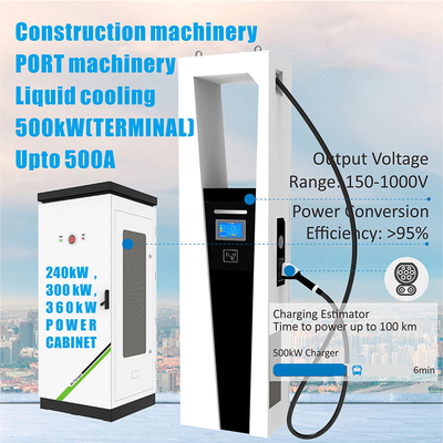 Frequenza di ingresso 40-60Hz Corrente di uscita 500A Stazione di ricarica ultra veloce di tipo EV