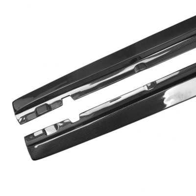 220*15*17cm gonne laterali in fibra di carbonio estensione per Mercedes-Benz Classe C W205 C205 C200