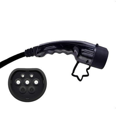 Caricabatterie per auto elettrica portatili da 110-240V AC di tipo 2 con presa Schuko regolabile in corrente