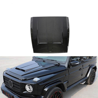 Mercedes-Benz Classe G G500 G550 AMG 2019 Copertura del motore in fibra di carbonio nera lucida