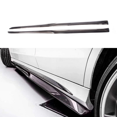 2013-2021 Scarpe laterali in fibra di carbonio Splitter per Mercedes Benz W205 C205 Sport