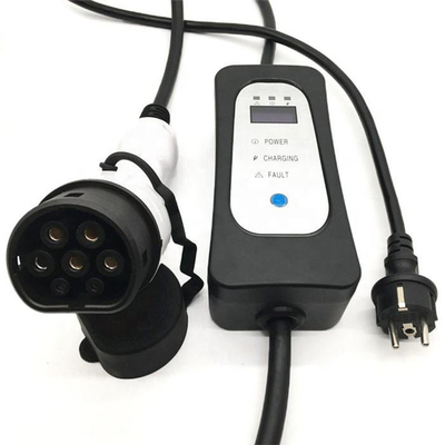 Caricabatterie per veicoli elettrici portatili 16A Type2 Caricabatterie per auto elettriche con tensione di ingresso 110V-240V CA