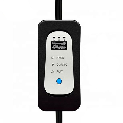 Caricabatterie per veicoli elettrici portatili 16A Type2 Caricabatterie per auto elettriche con tensione di ingresso 110V-240V CA
