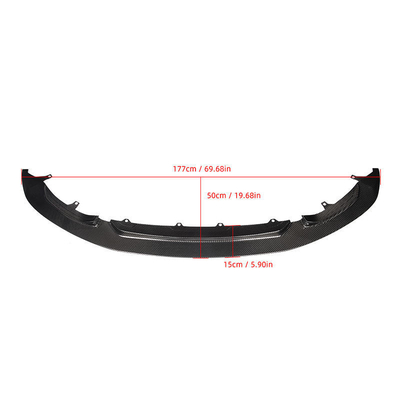 Gloss Nero M-per GT4 Stile Fibra di carbonio Labbro anteriore per BMW M4 M3 F80 F82 Labbro paraurti 2014