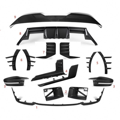 Carbon Fiber M Performance Style Front Bumper Per BMW G87 M2 Coupé Facile installazione