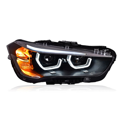 12V assemblaggio del faro cucchiaio modificato luce diurna LED Laser Lens per BMW X1