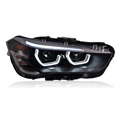 12V assemblaggio del faro cucchiaio modificato luce diurna LED Laser Lens per BMW X1