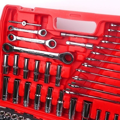 151Pcs Professional Hand Tool Box Socket Ratchet Wrench Set per riparazione automobilistica