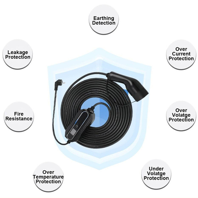 Voltaggio di funzionamento monofase 5m TUV Cable certificato Stazione di ricarica EV portatile 3.5Kw
