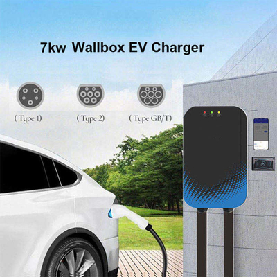Interfaccia CCS 230V Wallbox 7Kw Stazione di ricarica per carica elettronica commerciale con display