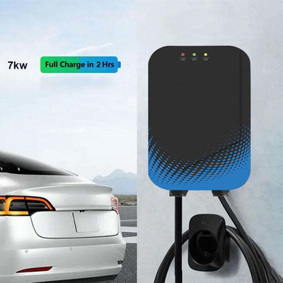Interfaccia CCS 230V Wallbox 7Kw Stazione di ricarica per carica elettronica commerciale con display